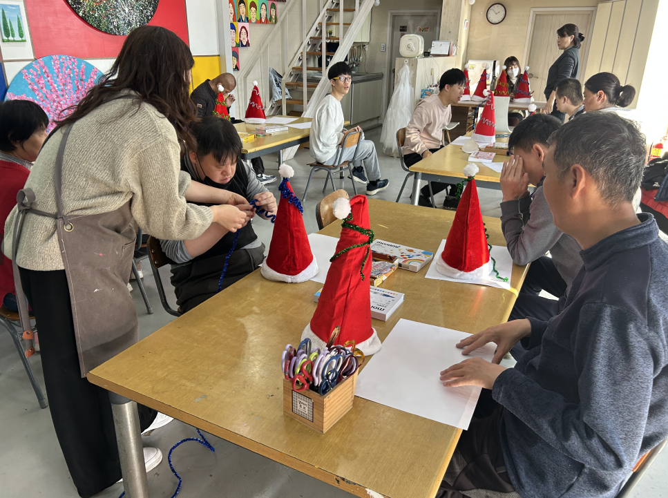 크리스마스 모자 만들기